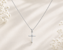 14K Gold Cross Pendant Necklace