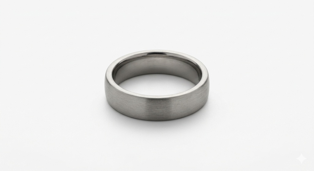 14K White Gold Comfort-Fit Wedding Band (14K Yellow Gold)